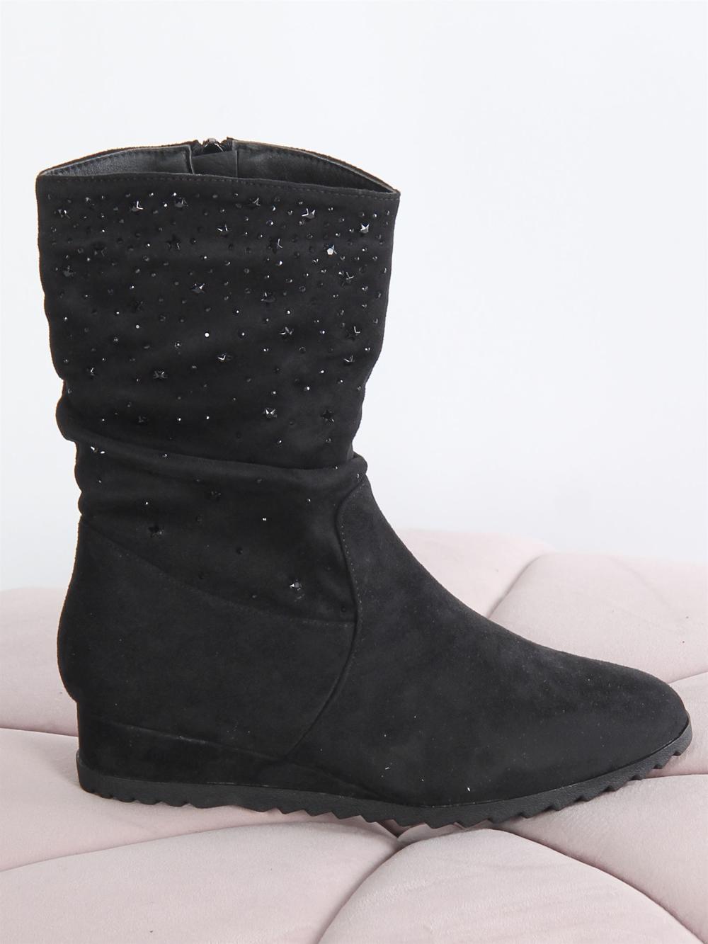 Mitra - Sorte støvler med similisten